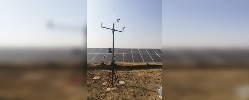 Weather Monitoring Station for Solar Power, Global Horizontal Pyranometer, Wind Speed and Direction Sensor, Barometric Pressure Sensor, Data Logger, Lightening Arrestor by Jambhekar Automation Solutions Pvt. Ltd.